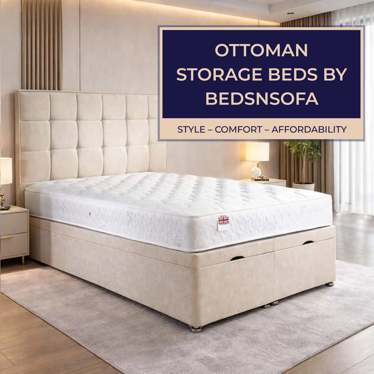 Ottoman Storage Beds by Bedsnsofa