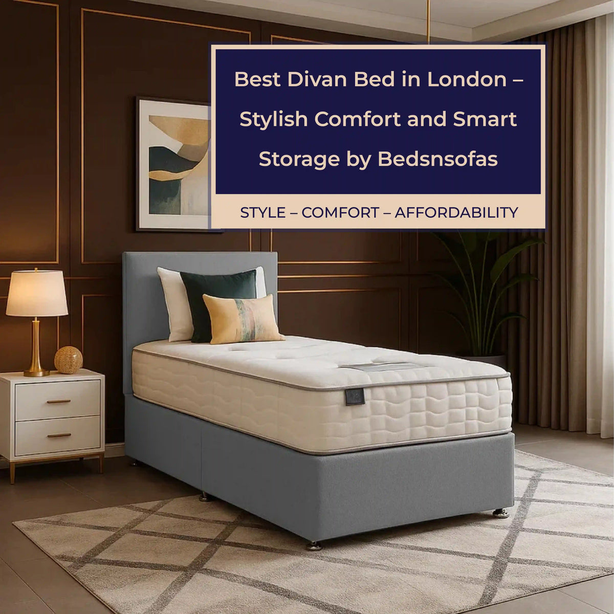 Best Divan Bed in London – Stylish Comfort and Smart Storage by Bedsnsofas