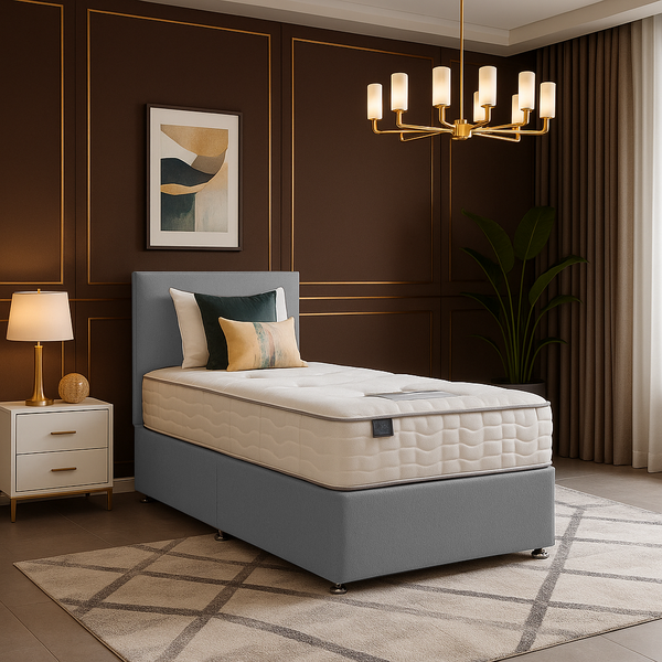 Divan Bed with Mattress, Headboard & Storage Options – Customizable & Stylish